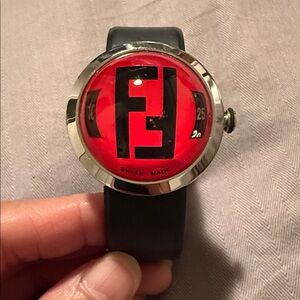 Fendi Bold Red and Black Smartwatch